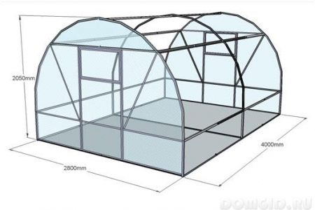 mga guhit ng greenhouse na polycarbonate