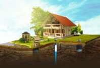 huis met water