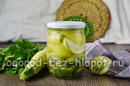 Peppers at zucchini para sa taglamig