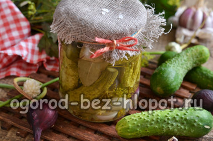 Gherkins i en krukke