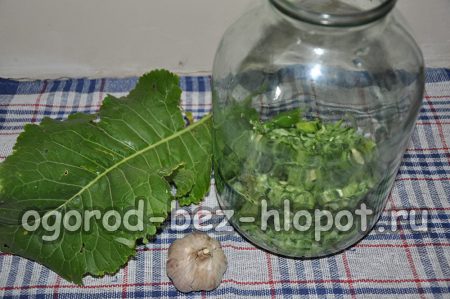 stabling i en krukke pepperrot og et lag agurker