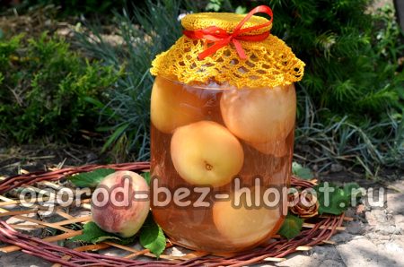 Peach compote