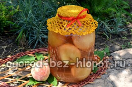 Peach compote