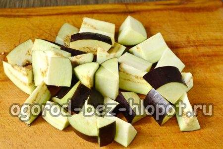 gehakte aubergine