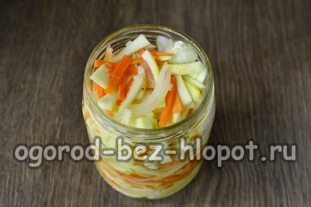 Salade in een pot