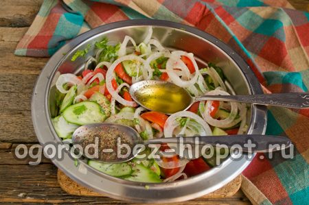 breng de salade aan de kook