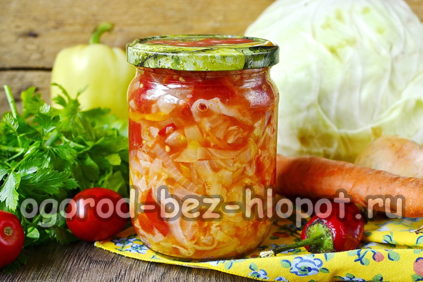 Bihisan para sa borsch na may repolyo