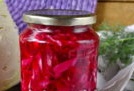 pickled cabbage with beets and carrots