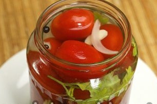 Tomaten in de marinade