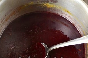 mashed plum