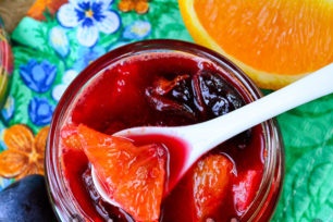 plum jam na may orange