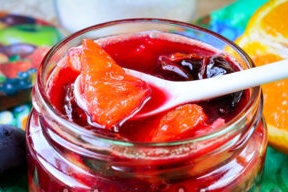 plum jam na may orange