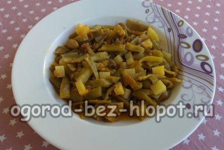 aspergebonen met vlees