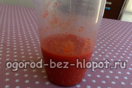 maal in een blender