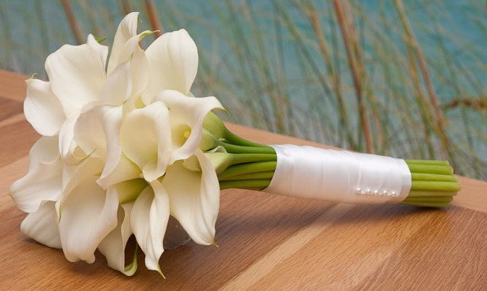 Bridal bouquet ng mga callas