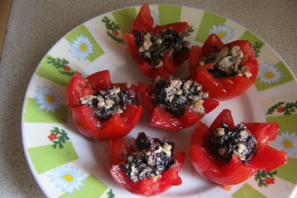 Tomaten met champignons