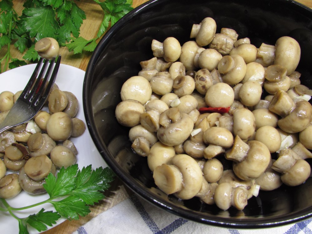 Syltede champignons uten eddik