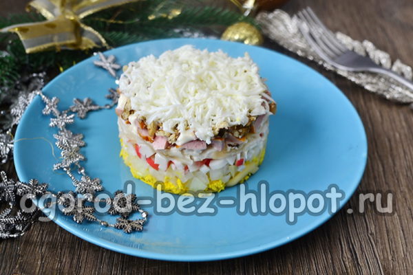 Sneeuwkoningensalade is klaar