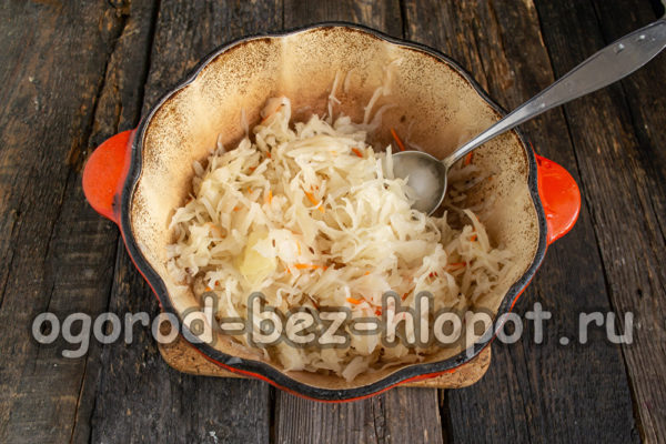 nilagang sauerkraut