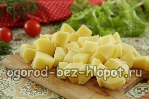 gehakte aardappelen