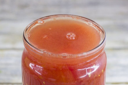 Juice in a jar