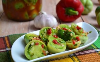 tomates vertes pour l'hiver