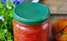 Tomatoes in their own juice for the winter without sterilization