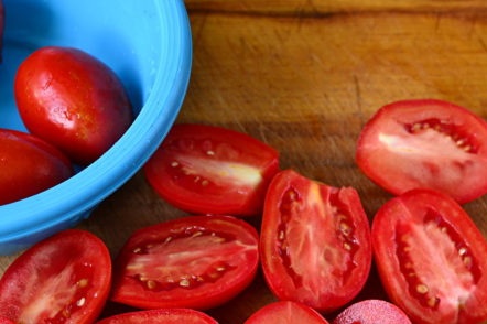 cut tomatoes