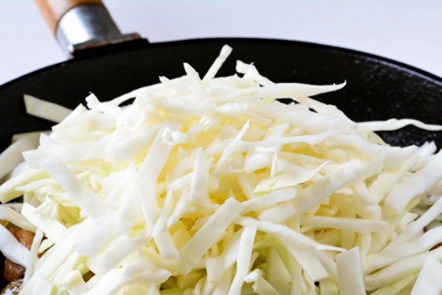 chop cabbage